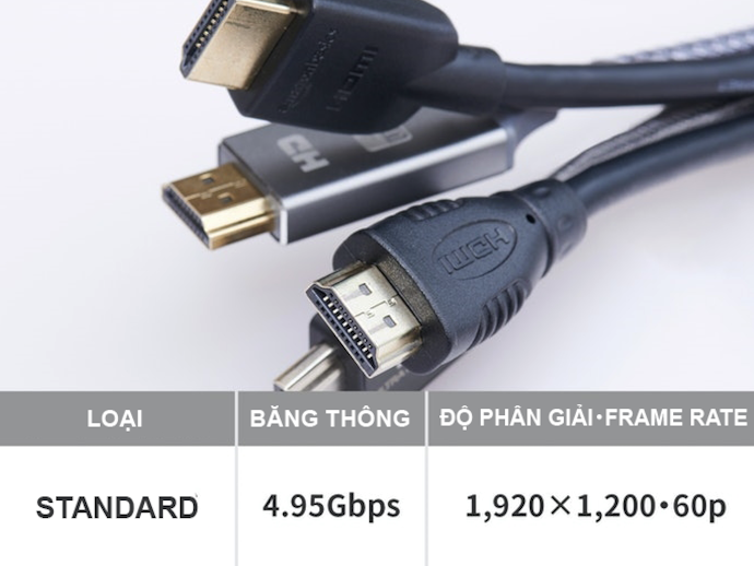 Cáp HDMI Tiêu Chuẩn (Standard HDMI Cable): Chất Lượng Full HD